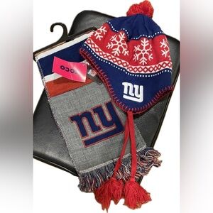 NY Giants Scarf And Winter Hat